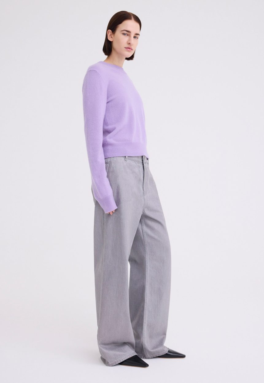 Jac+Jack Peter Cashmere Sweater - Peri Peri Lilac